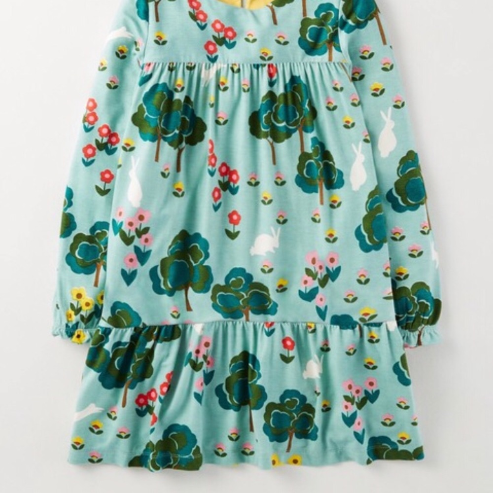 MiniBoden Bunny in the Meadow dress size 11-12